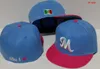 2024 Baseball pour hommes Mexicos Chapeaux ajustés Classic World Series Hip Hop Sport SOX Full Closed LA NY Design Caps Chapeau 1995 Stitch Heart "Série" " Love Hustle Flowers a11