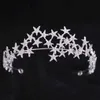 Diademi Itacazzo Ornamento per capelli da sposa da sposa Colore argento Corona di cristallo Lega Moda donna Atmosfera di fascia alta Y240319