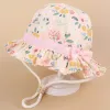 Nowy Panama Summer Baby Girls Hat Beach Sun Cap Travel Boys Fisherman Cap Outdoor Children Hats Hats Cotton Toddler Baby Hats