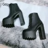 Bot gdgydh bayanlar rahat patik platform platform Performans ayakkabıları yüksek topuklu beyaz siyah tıknaz topuk cosplay ayakkabıları Lady Zipper için