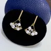 Boucles d'oreilles pendantes légères de luxe, multi-perles naturelles d'eau douce, 18KGP