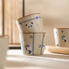 Tumblers 200ml Karikatür Güzel Panda Desen Seramik Çay Kupası Taşınabilir Japon Tadım Doğum Günü Partisi Hediye 1 PCS