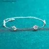 Bedelarmbanden AZ630-S Lefei Mode Fijne Luxe Klassieke 0.5ct Moissanite Letter Nummer 30 s Voor Vrouwen s925 Zilveren Bruiloft Sieraden Gfit L240319