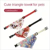 Vêtements pour chiens Triangle Drool Écharpe Coton Collier rétractable festif pour chats et chiens de compagnie