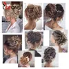 Synthetic Wigs Hair Accessories Leeons Synthetic Hair Bun Brown Blonde Curly Chignon Messy Bun Comb Clip In Hair Updos Hairpieces For Women 240328 240327