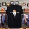 T-shirt dla mężczyzn Ogółe rozmiar dla mężczyzn śmieszne niedźwiedź literowa koszula swobodne kobiety letnie ubranie O-Neck Tshirt Y2K Tops xs-6xl 552