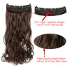 Peça AOOSOO perucas de cabelo longo cabelo liso feminino hairpin resistente a altas temperaturas sintético hairpin 24 polegada peruca 5 hairpin