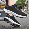 Skor Spring/Summer Golf Shoes Mesh Breattable Outdoor Nail Free Training Golf Shoe Men's Large Jogging Shoe