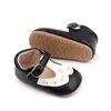 Babyschoenen Schattige babymeisjesschoenen Zachte zool PU-leer Borduren Bloemen Flats Antislip peuter