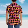 Chemises décontractées pour hommes Chemise hawaïenne Lunettes de vacances Blouses imprimées Lunettes de soleil d'été Homme élégant Manches courtes Haut respirant