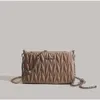 Cheap Wholesale Limited Clearance 50% Discount Handbag Wrinkled Small Square Bag for Summer New Chain with Fashionable and Versatile Texture One Shoulder