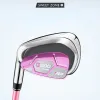 Kluby PGM Women Golf Clubs G300 1PCS 7# Żelazna lewa ręka pojedyncza stalowa stalowa trening węglowy Pink Tig025