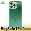 Magnetic Phone Case Supports MagSafe Charging Protector Cover for iPhone 15 14 Plus 13 12 Pro Max 11 XR izeso