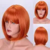 Synthetic Wigs 12 Inch Womens sexy Short straight hair wig bob wig Fashion wig Cosplay Wig Synthetic Wig 240329