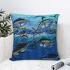 Kudde Yellowfin Run Throw Christmas Pillow Case Dekorativa S för lyx soffa barn