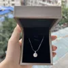 Wholesale Free GRA Certificate White Gold Halo Round Moissanite 2Ct 8 MM Necklace Pendant For Gift