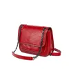 Totes Hobos Bolsas Femininas Corrente de Couro Genuíno Grande Capacidade de Um Ombro Crossbody Messenger Senhoras Bolsa