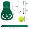 Aiuta a mettere i tappetini verdi Set per l'uso del putting da golf Incluso 1 putter 3 palline Aiuto per l'allenamento Metti bandiere a tazza Tappetino per allenamento per interni ed esterni