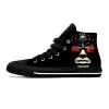 Sapatos padre heavy metal rock band música judas moda casual pano sapatos altos top top leves respirável 3d impressão masculina tênis tênis