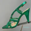 Summer Fashion Sexy High Heel Sandals 2024 Handmade Weave Design Band Upper Banquet Ladies Pumps Round Head Open Toe Exquisite