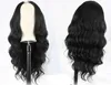 Synthetic Wigs Cosplay Wigs V Part Body Wave Wig for Black Women Long Body Wavy Wigs Black U Part Wig 26inch Synthetic Glueless No Leave Out Thin Part Wig 240328 240327