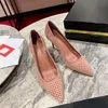 2024 High quality designer women's high heels, slim heels, formal shoes, sandals 34-42 with box