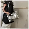 Totes Tote Bag Fashion Portable Shopping Waterproof Large Capacity Simple Storage Silver /Gold