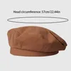 Berety retro solidny kolor beret kobiety wiosna i letnia koreańska czapka malarz cienka sekcja dziewczęta kapelusz moda 2024