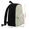 Backpack Flowers Design Bag For Men Women Girls Teenage Black Floral Pattern Pretty Vintag Pink Girly Roses Shabby Chic