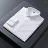 Men's Dress Shirts Plus Size 38-44 Cotton Shirt Business High-Dnd OL Work Male Long-sleeved Brand Casual Classic Top All-match