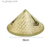 Cappelli a tesa larga Cappelli a secchiello Cappelli da donna per bambini cappelli a secchiello Str Rattan Cappelli di bambù cinesi Y240319