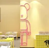 Decorazione murale Bearbrick Adesivo 3d Adesivi murali in acrilico catering latte tè caffè torta panetteria layout Camera da letto Soggiorno Adesivi murali sfondo casa