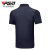 Camicie PGM Golf da uomo TShirt Polo Abbigliamento da golf Uomo Sport estivi Traspirante Asciugatura rapida Zip traspirante Manica corta YF574