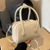 Totes 2024 Spring Korean DesignerBoston Bag mode All-Match Elegant Mini Handväskor Crossbody Väskor Solid Simple Bolsas