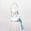 Synthetische pruiken Cosplaypruiken ccutoo Yamato Cosplaypruik Anime Eén stuk 80 cm Lang Gekruld Hittebestendig Synthetisch haar Halloweenfeestpruiken 240328 240327