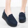 Casual Shoes Spring Autumn Woman Platform Genuine Leather Women Flats Thick Sole Women's Loafers Moccasins Female Shoe