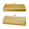 Totes 3X Women Glitter Clutch Purse Evening Party Wedding Banquet Handbag Shoulder Bag (Gold)