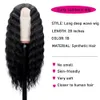 Synthetic Wigs Curly Wig Long Wigs for Black Women Deep Wave Lace Front Wig Simulated Scalp Middle Part Synthetic Natural Crimps Curls Hair 240329