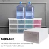 Opslaghouders Rekken Transparant plastic schoenenrek opbergbakken ladecombinatie flip room organizer schoenenrek opslag kunstwerk verdikking Y240319