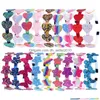 Party Decoration Sequin Hair Hoop Heart Shaped Pannband Glitter Clip Bowknot Tillbehör för flickor och kvinnor Födelsedag T9I002593 Drop D DHZQA