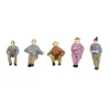 Décorations de jardin 60pcs modèle personnes toutes assises 1:87 figurines peintes passager HO échelle train parc rue