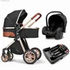 Barnvagnar# mode baby barnvagn 3 i 1 baby resesystem nyfödd baby vagn bärbar barnvagn baby cradel spädbarnsbärare gratis frakt l240319