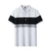 T-shirt à manches courtes pour hommes été nouvelle version coréenne coupe ajustée tendance Ins jeunesse mode décontracté polyvalent polo Omgn {catégorie}