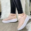 Casual Shoes Women's 2024 Fashion Tennis Tjock Bottom Vulcanized Leather Lace Up Outdoor Running Black Chaussure Femme