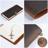 Moterm 100% Genuine Leather Notebook Handmade Vintage Cowhide Diary Journal Sketchbook Planner TN Travel Cover 230308