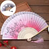 Decoratieve Beeldjes Vintage Zijde Vouwen Fan Chinese Oude Stijl Home Decoraties Kunst Ambachten Gift Dans Hand Hanfu Accessoires Po Rekwisieten