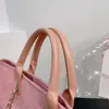 Borse di tela moda borse da spiaggia Borsa di design borsa a tracolla borsa tote 37CM Borsa ricamata con perle borsa tote di alta qualità borsa da donna grande borsa per la spesa Confezione regalo