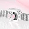 Bracelet Top Qualité 925 Argent Lettre A à Z Zircon Perle Clips Fit Réflexions Originales Charme Bracelet Femmes Faisant Des Bijoux 240319