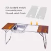 Tools Outdoor 0.5 Unit IGT Table Board Portable Camping Acrylic/Stainless Steel Table Combination Folding Picnic Table for IGT Series