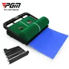 Aides PGM Golf Putting Mat Mini Golf Putting Green Fairway Golf Putter Trainer Intérieur Réglable Putter Tapis Pratique TL010